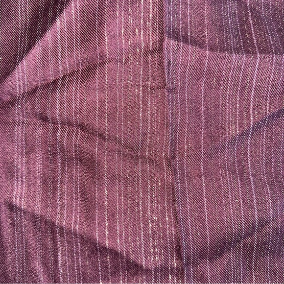 Loro Piana Silk Cashmere Burgundy Maroon Gold Metallic Scarf Neck Wrap - Picture 8 of 13